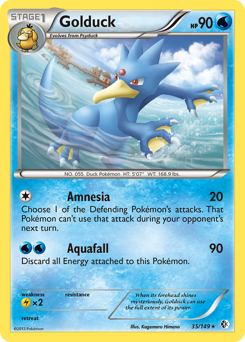 Golduck, Boundaries Crossed #35, Pokémon TCG card
