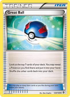 Great Ball, Boundaries Crossed #129, Pokémon TCG card