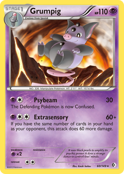Grumpig, Boundaries Crossed #60, Pokémon TCG card