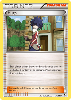Hugh, Boundaries Crossed #130, Pokémon TCG card