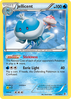Jellicent, Boundaries Crossed #45, Pokémon TCG card