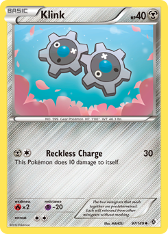 Klink, Boundaries Crossed #97, Pokémon TCG card