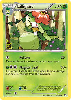 Lilligant, Boundaries Crossed #17, Pokémon TCG card