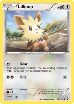 Lillipup, Boundaries Crossed #120, Pokémon TCG card