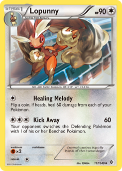 Lopunny, Boundaries Crossed #117, Pokémon TCG card