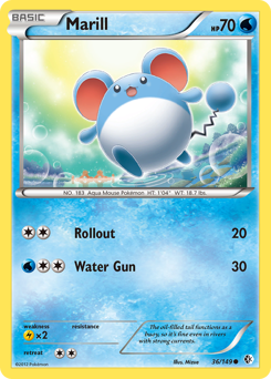 Marill, Boundaries Crossed #36, Pokémon TCG card