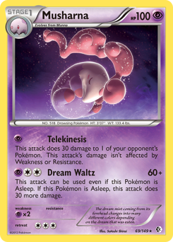Musharna, Boundaries Crossed #69, Pokémon TCG card