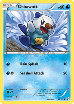 Oshawott, Boundaries Crossed #39, Pokémon TCG card