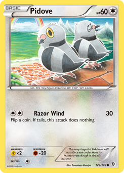 Pidove, Boundaries Crossed #123, Pokémon TCG card