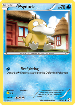Psyduck, Boundaries Crossed #33, Pokémon TCG card