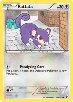 Rattata, Boundaries Crossed #104, Pokémon TCG card