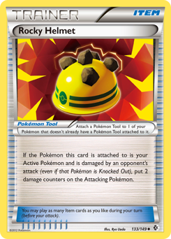 Rocky Helmet, Boundaries Crossed #133, Pokémon TCG card