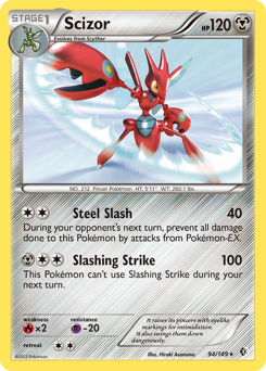 Scizor, Boundaries Crossed #94, Pokémon TCG card