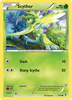 Scyther, Boundaries Crossed #7, Pokémon TCG card