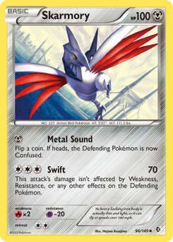 Skarmory, Boundaries Crossed #96, Pokémon TCG card