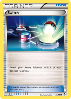 Switch, Boundaries Crossed #135, Pokémon TCG card