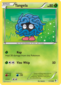 Tangela, Boundaries Crossed #5, Pokémon TCG card