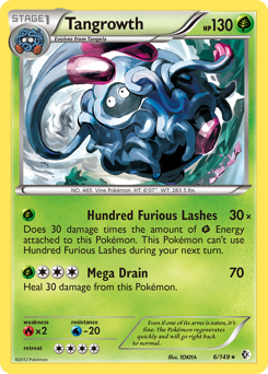 Tangrowth, Boundaries Crossed #6, Pokémon TCG card