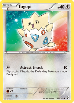 Togepi, Boundaries Crossed #110, Pokémon TCG card
