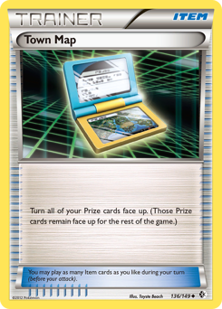 Town Map, Boundaries Crossed #136, Pokémon TCG card