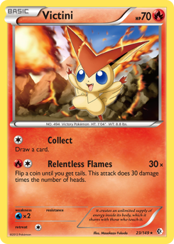 Victini, Boundaries Crossed #23, Pokémon TCG card