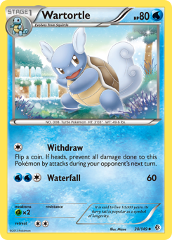 Wartortle, Boundaries Crossed #30, Pokémon TCG card