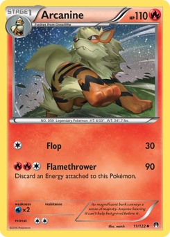 Arcanine, BREAKpoint #11, Pokémon TCG card