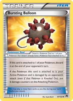 Bursting Balloon, BREAKpoint #97, Pokémon TCG card