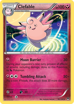 Clefable, BREAKpoint #82, Pokémon TCG card