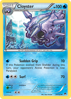 Cloyster, BREAKpoint #24, Pokémon TCG card