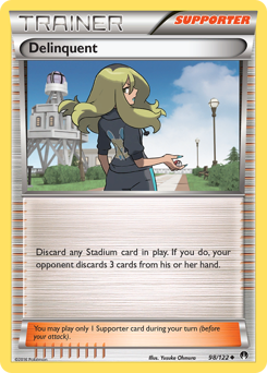 Delinquent, BREAKpoint #98, Pokémon TCG card