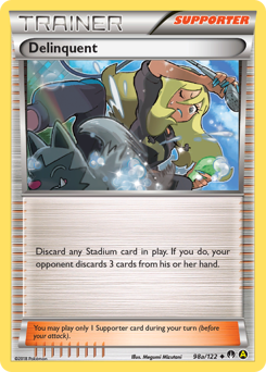 Delinquent, BREAKpoint #98a, Pokémon TCG card