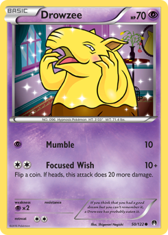 Drowzee, BREAKpoint #50, Pokémon TCG card