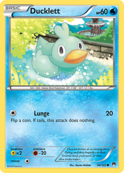 Ducklett, BREAKpoint #36, Pokémon TCG card