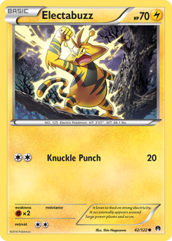 Electabuzz, BREAKpoint #42, Pokémon TCG card