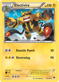 Electivire, BREAKpoint #43, Pokémon TCG card