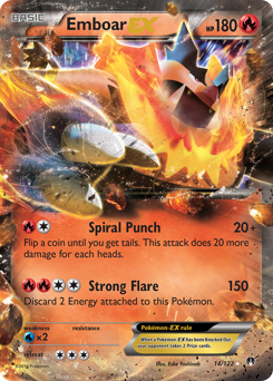Emboar-EX, BREAKpoint #14, Pokémon TCG card
