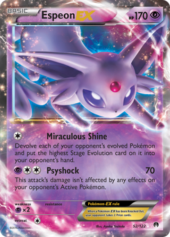 Espeon-EX, BREAKpoint #52, Pokémon TCG card