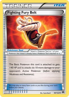 Fighting Fury Belt, BREAKpoint #99, Pokémon TCG card