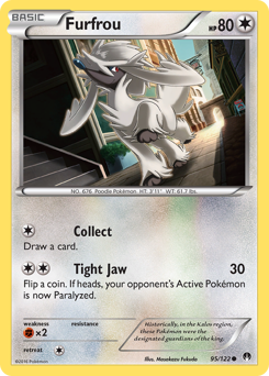 Furfrou, BREAKpoint #95, Pokémon TCG card