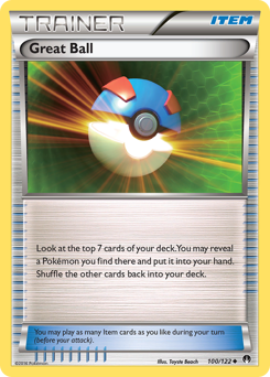 Great Ball, BREAKpoint #100, Pokémon TCG card