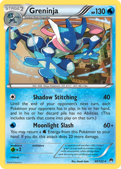 Greninja, BREAKpoint #40, Pokémon TCG card