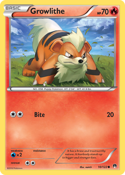 Growlithe, BREAKpoint #10, Pokémon TCG card