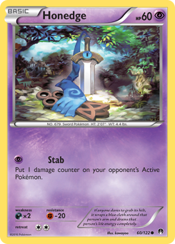 Honedge, BREAKpoint #60, Pokémon TCG card