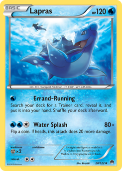 Lapras, BREAKpoint #28, Pokémon TCG card