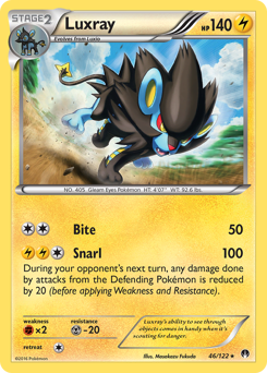 Luxray, BREAKpoint #46, Pokémon TCG card