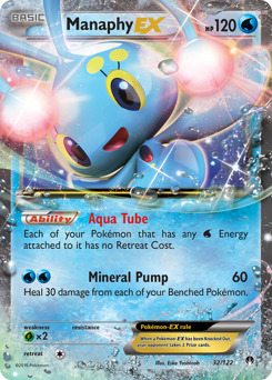 Manaphy-EX, BREAKpoint #32, Pokémon TCG card