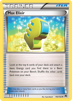 Max Elixir, BREAKpoint #102, Pokémon TCG card