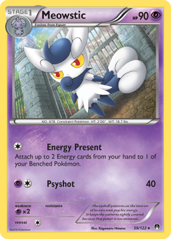Meowstic, BREAKpoint #59, Pokémon TCG card