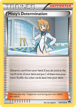 Misty's Determination, BREAKpoint #104, Pokémon TCG card